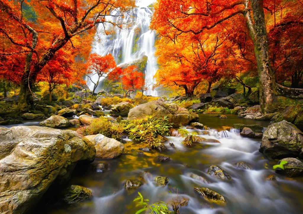 Enjoy Puzzle - Autumn Waterfall