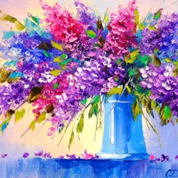 Enjoy Puzzle - Bouquet of Lilacs in a Vase