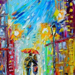 Enjoy Puzzle - Rainy Romance in the City