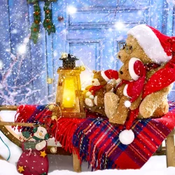 Enjoy Puzzle - Teddy Bears with Santa Hats